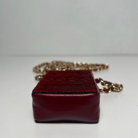 Chanel CC Logo Pony Hair Crossbody Cigarette Holder Case Bag Purse - Picture 11 of 13